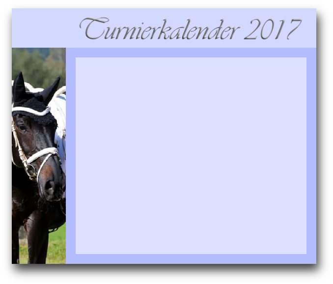 Turnierkalender 2017